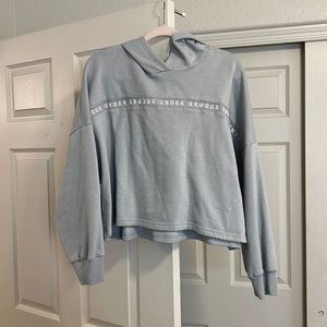 Light grey under armour hoodie